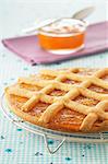 Apricot jam tart