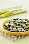 Spinach,mozzarella and sage savoury tart