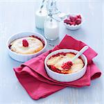 Individual raspberry and apple pies