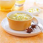 Leek,celery and apple soup with star anise