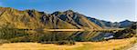 Early morning reflections, Lake Moke, Queenstown, Otago, South Island, New Zealand, Pacific