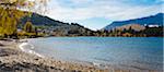 Queenstown Bay and Lake Wakatipu panorama, Otago, South Island, New Zealand, Pacific