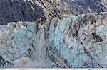 Johns Hopkins Glacier calving, Fairweather Range, Glacier Bay National Park and Preserve, Southeast Alaska, United States of America, North America