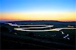 Cuckmere Haven at sunset, South Downs National Park, East Sussex, England, United Kingdom, Europe