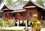 Thai style house in the typical southern style, Ko Samui, Thailand, Southeast Asia, Asia