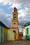Belltower of The Convento de San Francisco de Asis, UNESCO World Heritage Site, Trinidad, Cuba, West Indies, Central America