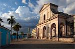 Iglesia del la Santisima Trinidad, the main church in Plaza Mayor, Trinidad, UNESCO World Heritage Site, Cuba, West Indies, Central America