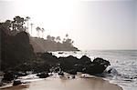 Beach at Ngala Lodge, situated between the resorts of Bakau and Fajara, near Banjul, Gambia, West Africa, Africa