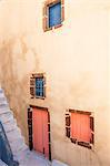 Painted building, Oia, Santorini, Cyclades, Greek Islands, Greece, Europe