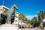 Horse sculpture, Bari, Puglia, Italy, Europe