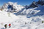 Vallee Blanche off piste ski area, Chamonix, Haute-Savoie, French Alps, France, Europe