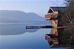 The Boathouse, Lake Ullswater, Lake District National Park, Cumbria, England, United Kingdom, Europe