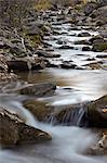 Cascades on the Big Bear Creek in the fall, San Miguel County, Colorado, United States of America, North America