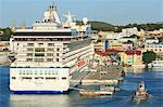 Cruise ship in St. John's Harbour, Antigua, Antigua and Barbuda, Leeward Islands, West Indies, Caribbean, Central America