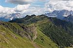 Rugged mountains in the Dolomites, Italy, Europe