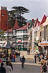 British style shops and buildings, The Mall, Shimla, Himachal Pradesh, India, Asia