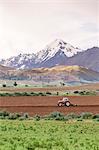 Landscape above the Sacred Valley near Maras, Peru, South America