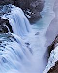 Raging Gullfoss Waterfall in Iceland, Polar Regions