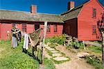 Recreating past times at Old Sturbridge Village, a living history museum depicting early New England life from 1790 to 1840 in Sturbridge, Massachusetts, New England, United States of America, North America