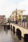 Magere Brug (the Skinny Bridge), Amsterdam, Netherlands, Europe