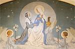 Detail of Catherine Laboure and the Virgin Mary in the Chapel of Our Lady of the Miraculous Medal, Paris, France, Europe