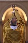 Priest during Eucharist celebration, Paris, France, Europe