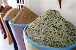 Traditional cures at the local apothecary's shop, Marrakech, Morocco, North Africa, Africa