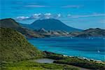 View over the South Peninsula on St. Kitts, St. Kitts and Nevis, Leeward Islands, West Indies, Caribbean, Central America