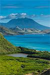 View over the South Peninsula of St. Kitts, St. Kitts and Nevis, Leeward Islands, West Indies, Caribbean, Central America