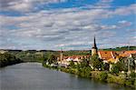 Lohr am Main in the Main valley, Franconia, Bavaria, Germany, Europe