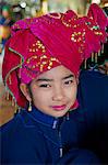 Young woman of the Pa-O ethnic group, Inle Lake, Shan State, Myanmar (Burma), Asia