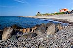 View along beach, Gammel Skagen, Jutland, Denmark, Scandinavia, Europe