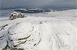 Aerial view over Hay Tor, Dartmoor National Park, Devon, England, United Kingdom, Europe