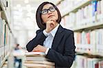 Young Business Woman in Bookstore