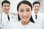 Portrait of Two Doctors and Nurse, China