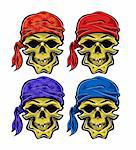 Skallywag Pirate Skull. Vector eps8