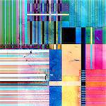 unusual bright colorful geometric abstract pattern of different stripes