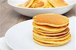 Homemade Pancakes on Plate - Shallow Depth of Field