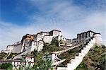 Landmark of the famous Potala Palace in Lhasa,Tibet