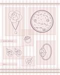 set of antique  jewelry. retro style. vector eps10