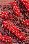 red currant with chocolate