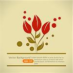 Vector floral background