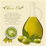 Olive oil label pattern