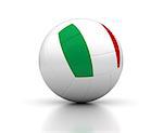 Italian Volleyball Team (isolated with clipping path)