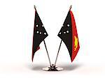 Miniature Flag of Papua New Guiena (Isolated with clipping path)