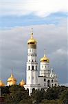 Lovely view of the Ivan the Great Bell Tower in Moscow in autumn