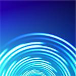Vector abstract circle blue background