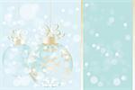 Christmas balls on shiny background with place for text - eps10 vectors