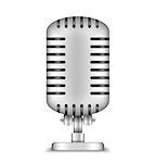 Microphone on white background, vector eps10 illustration