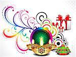 colorful diwali background vector illustration